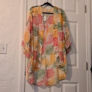 NWT Cato Fashion Colorful Kimono One Size Fits All